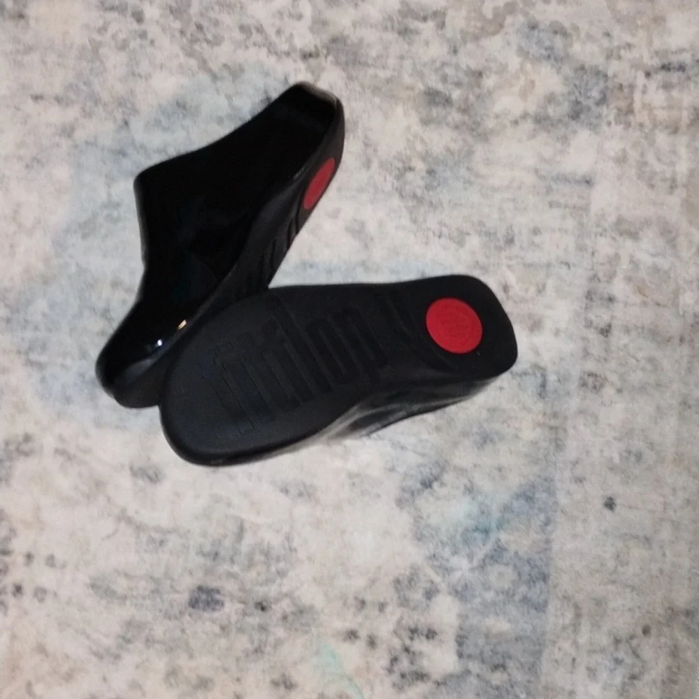 Shiny Black Kids Shoes
